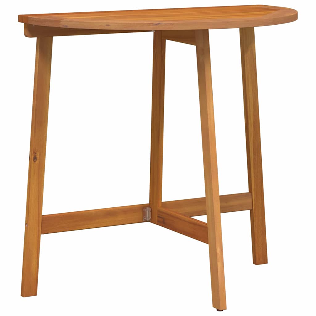 Bistro set s jastukom 3 pcs Prirodna nafta Čvrsto drvo akacije