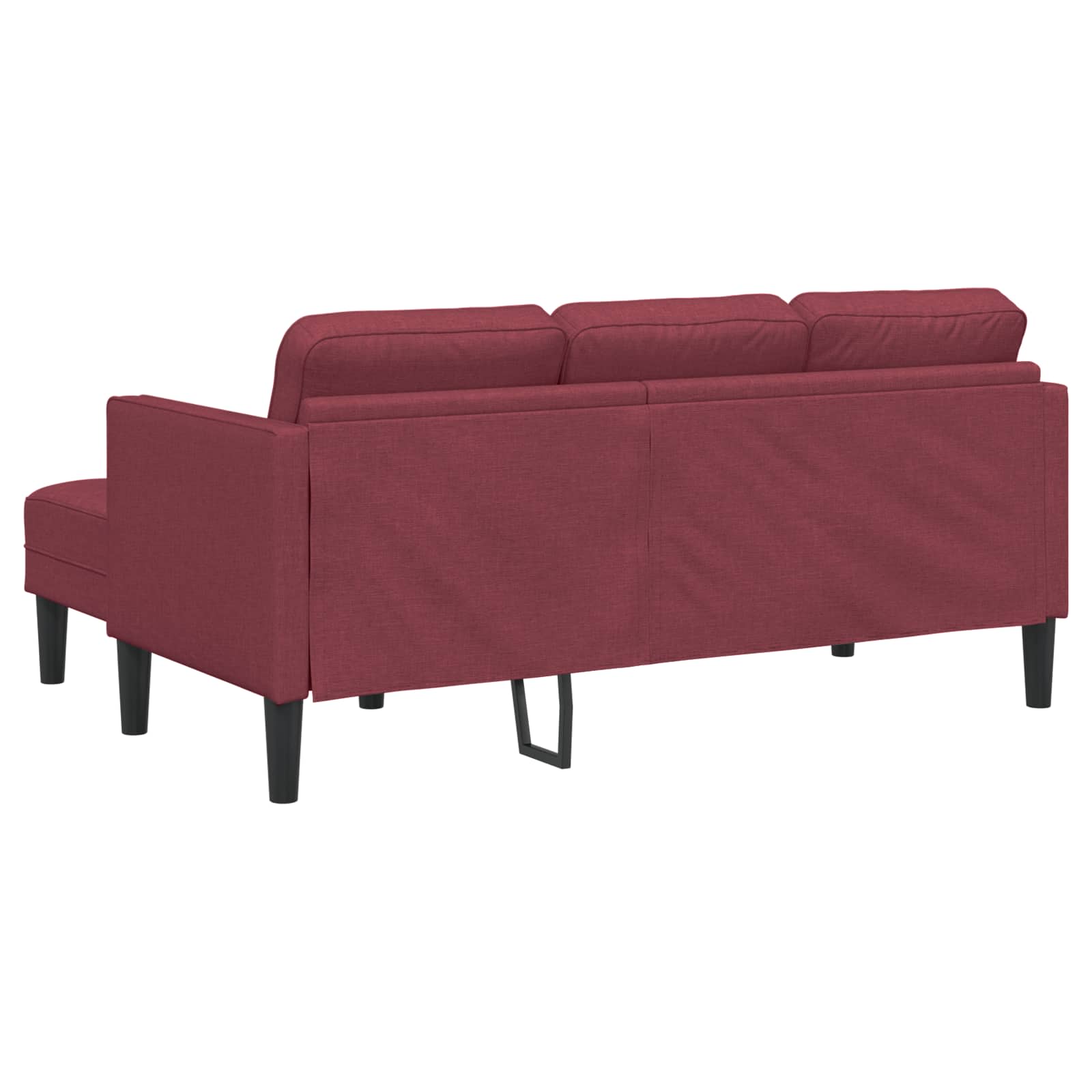 Set sofe s jastukom 2 pcs Vinska crvena Poliester