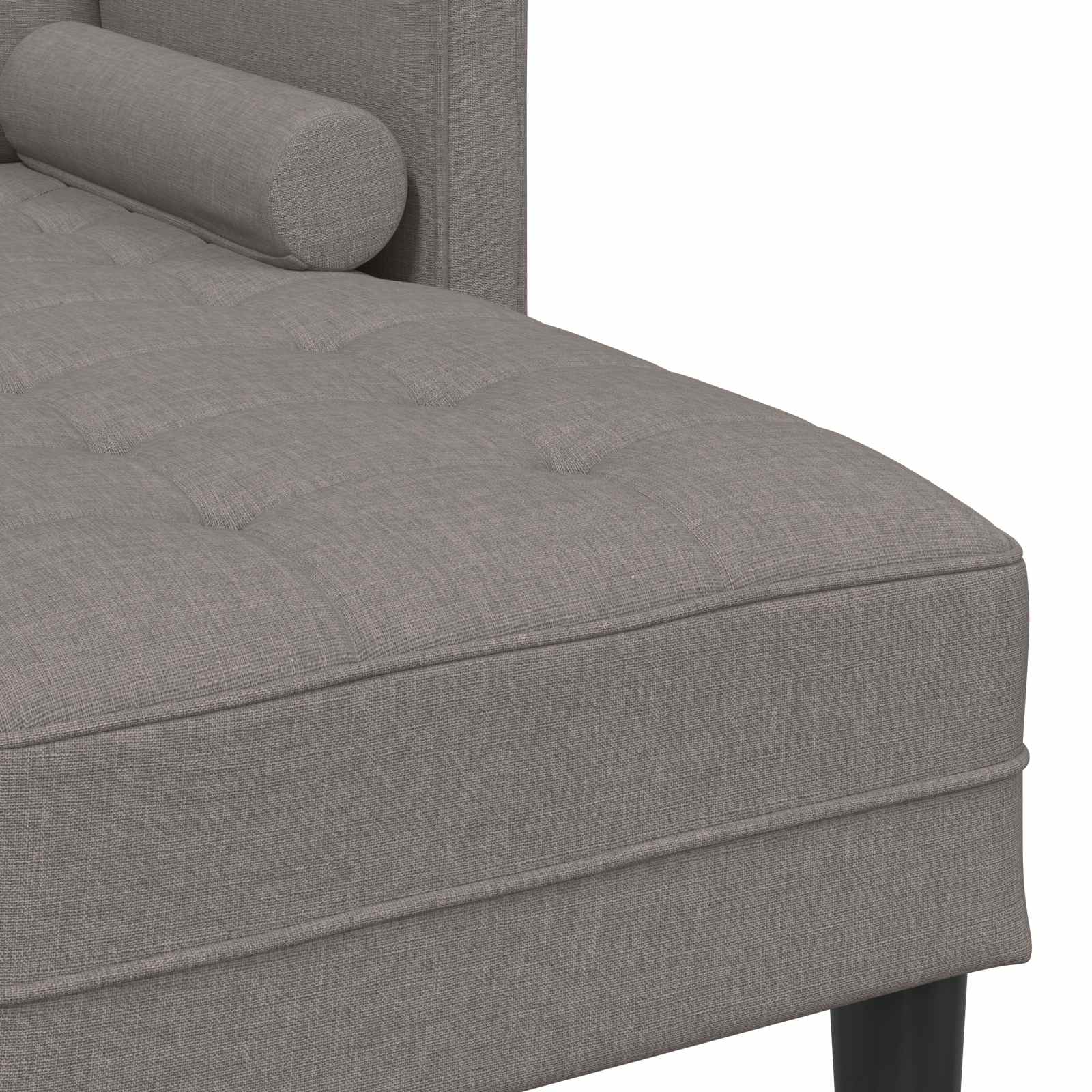 Set sofe s jastukom 2 pcs Sivo-smeđa Poliester