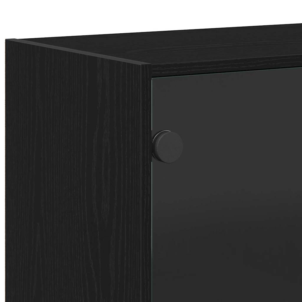 Highboard Crni hrast 68 x 37 x 142 cm