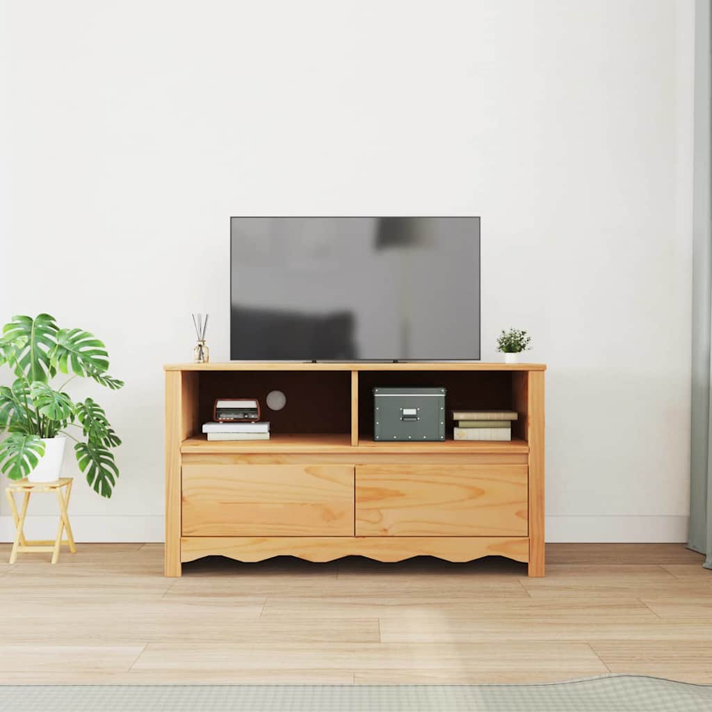 TV ormar Drammen Boja hrasta 99 x 43 x 55 cm Čvrsto borovo drvo