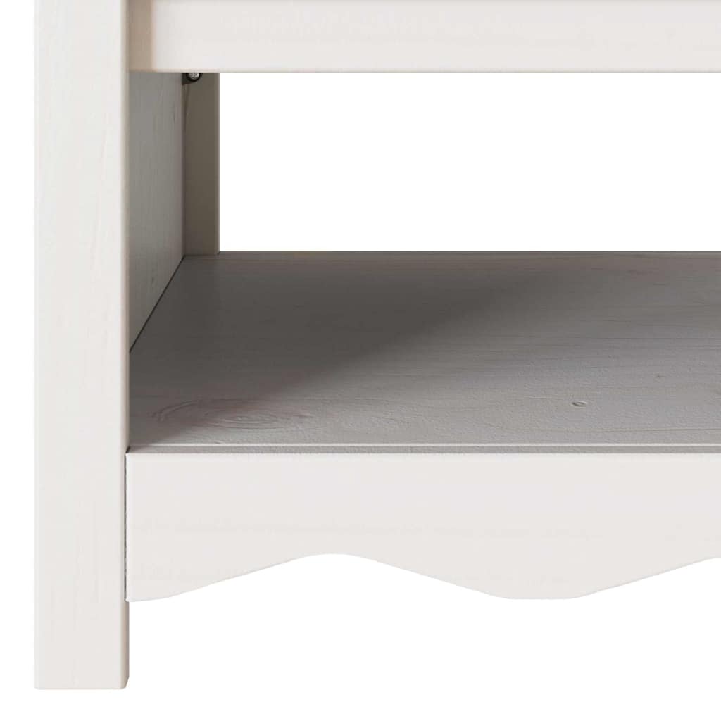 Kava Stol Drammen Bijelo 99 x 55 x 45 cm Čvrsto borovo drvo