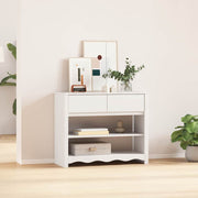 Konzolna stolica s ladicama Drammen Bijelo 89,5 x 37 x 73 cm