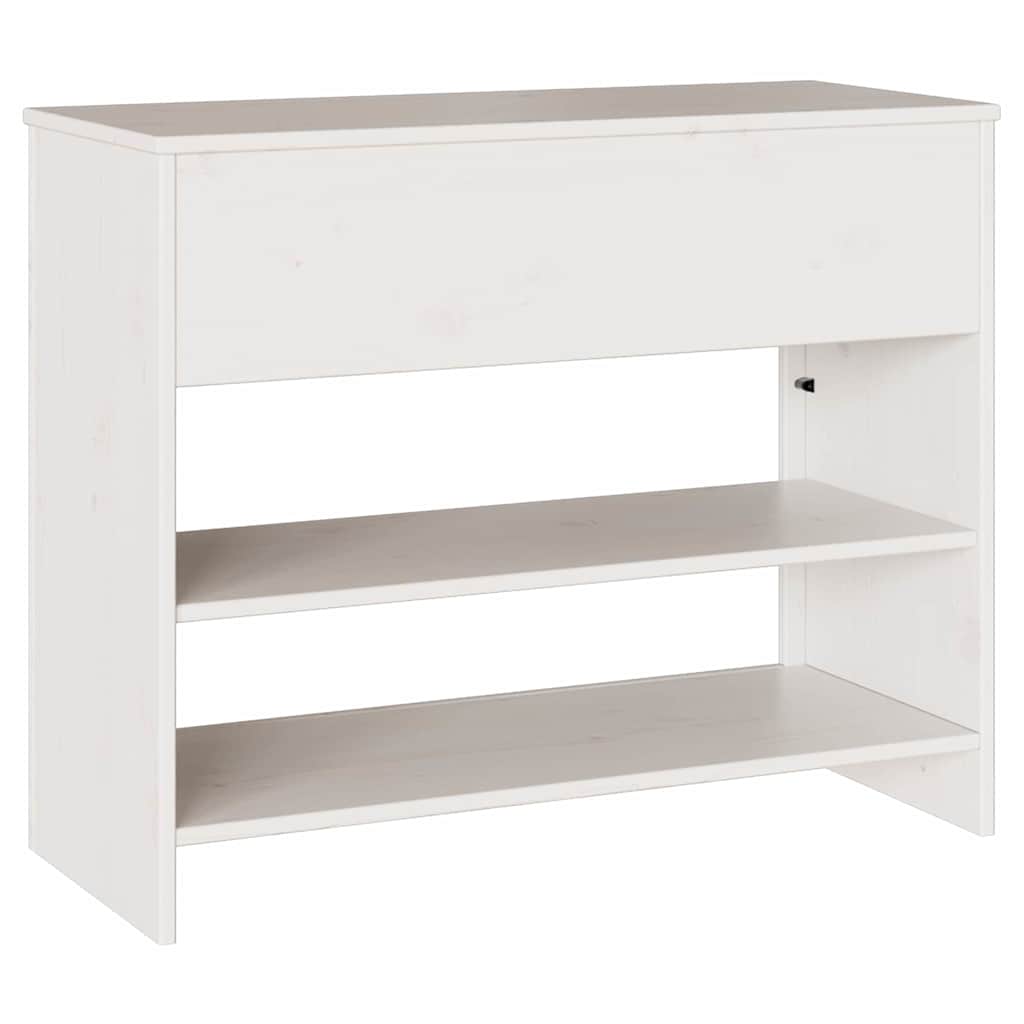 Konzolna stolica s ladicama Drammen Bijelo 89,5 x 37 x 73 cm