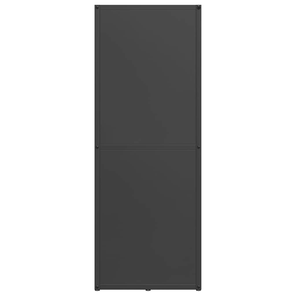 Stalak za drva crni 40x30x80 cm hladno valjani čelik