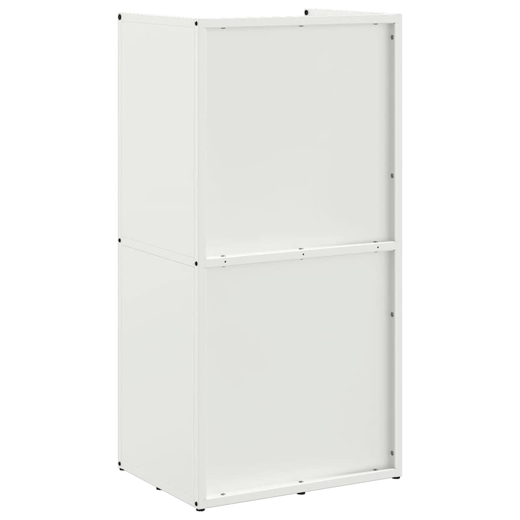 Stalak za drva bijela 40x30x80 cm hladno valjani čelik