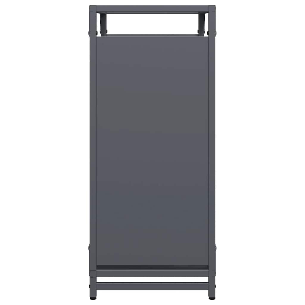 Stalak za drva antracit 60x28x65 cm hladno valjani čelik