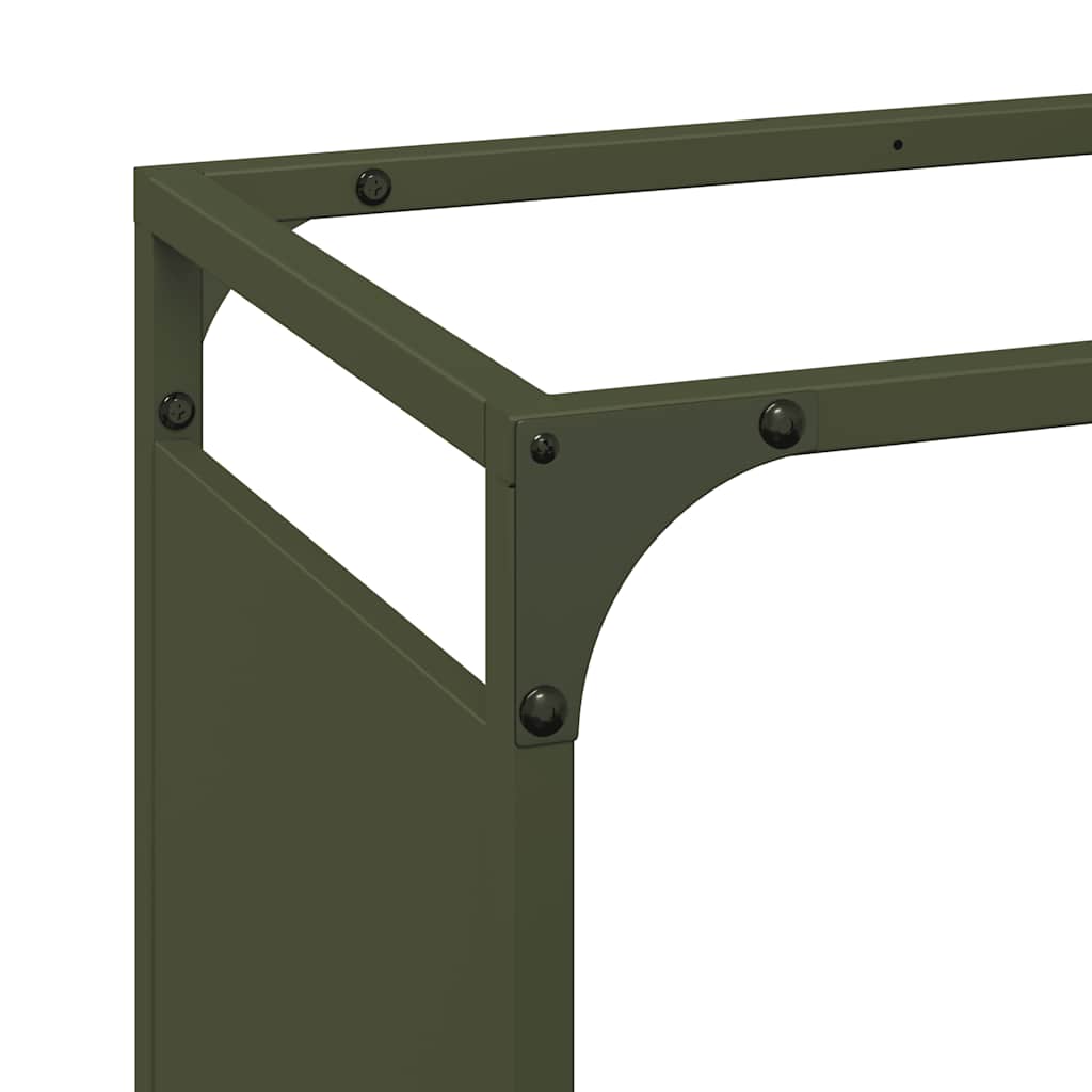 Stalak za drva 90x28x65 cm hladno valjani čelik