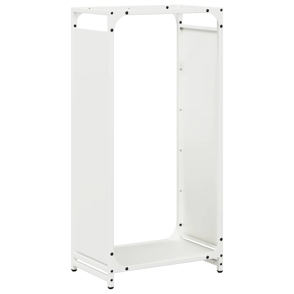 Stalak za drva bijela 44x28x90 cm hladno valjani čelik