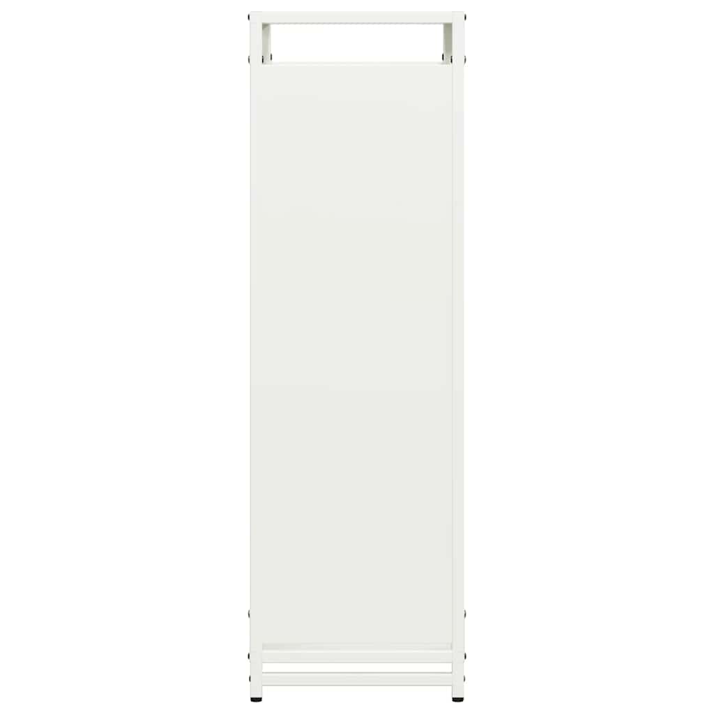 Stalak za drva bijela 44x28x90 cm hladno valjani čelik
