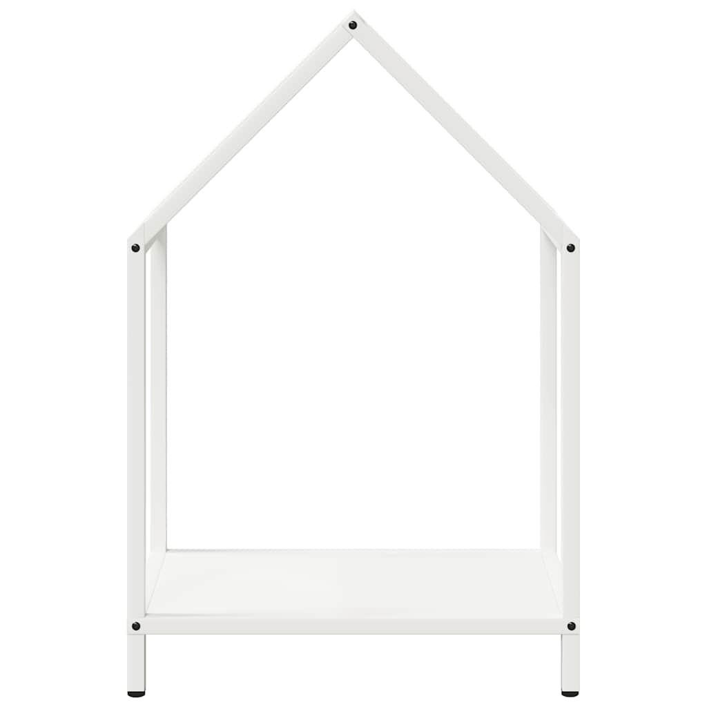 Stalak za drva bijeli 40x25x60 cm hladno valjani čelik