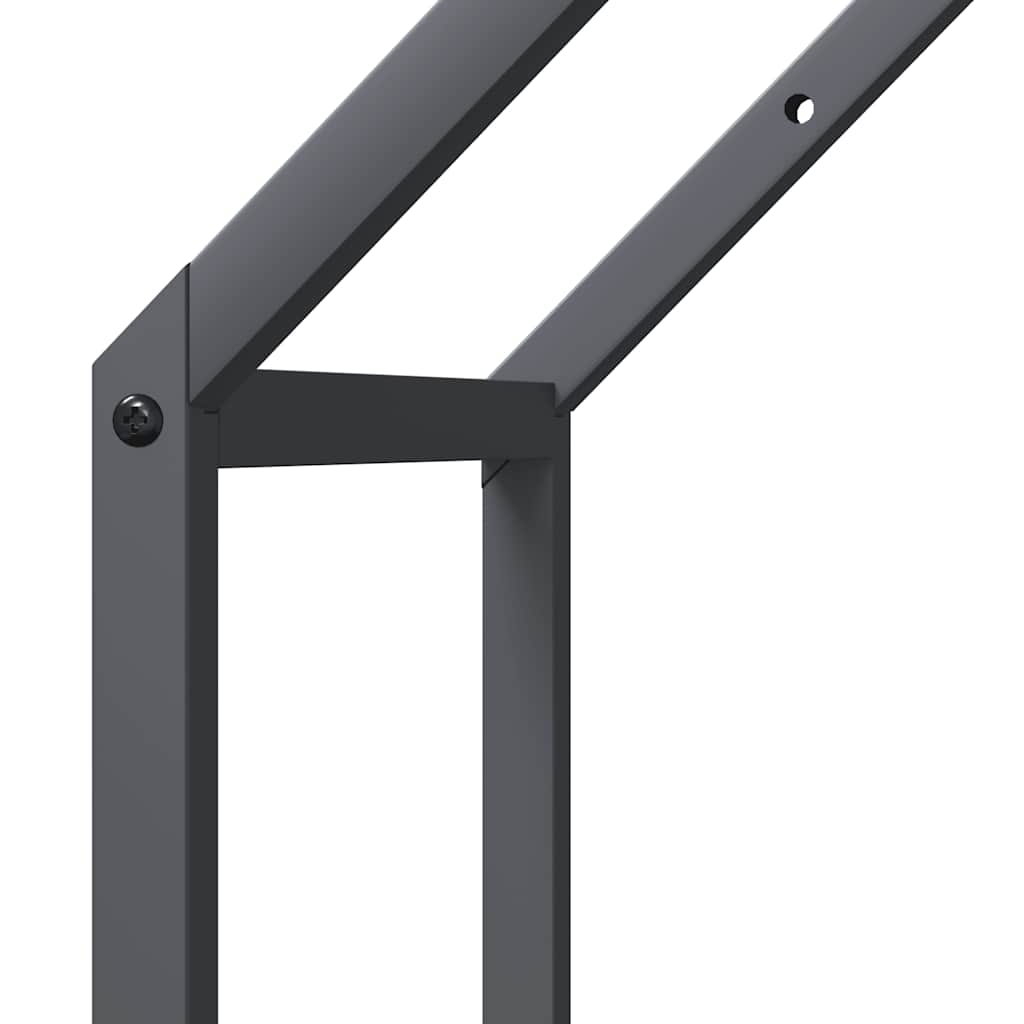 Stalak za drva antracit 40x25x60 cm hladno valjani čelik
