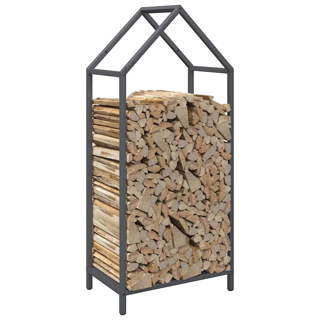 Stalak za drva antracit 40x25x90 cm hladno valjani čelik