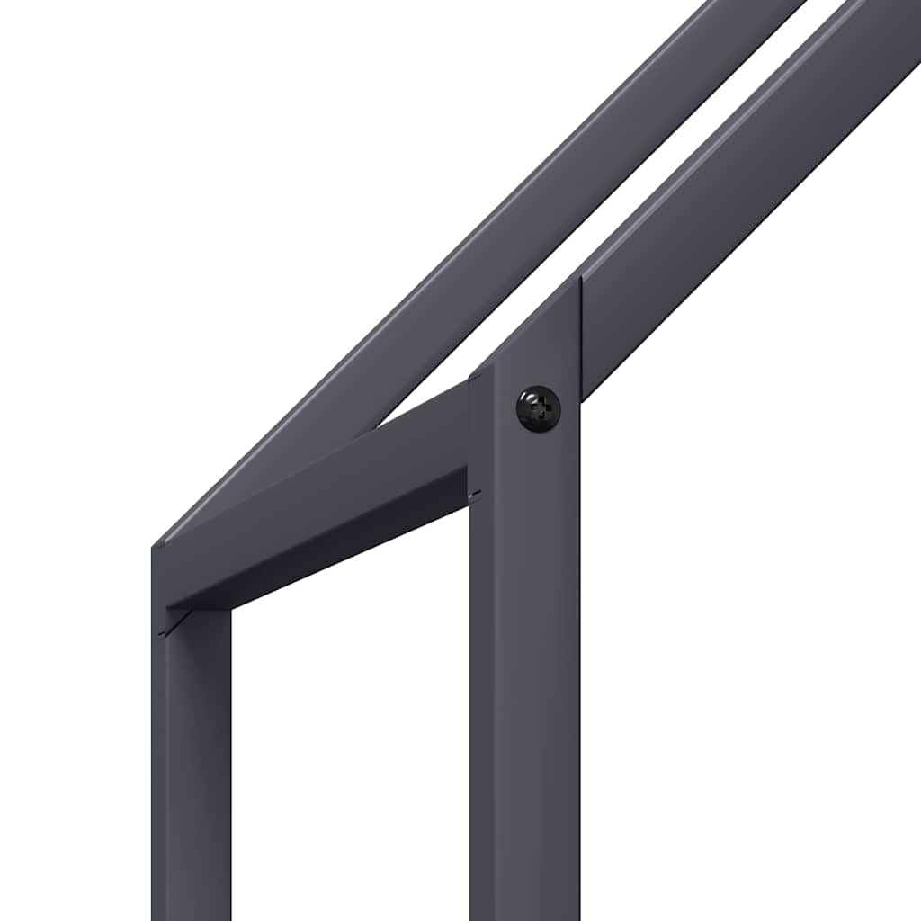 Stalak za drva antracit 60x25x90 cm hladno valjani čelik