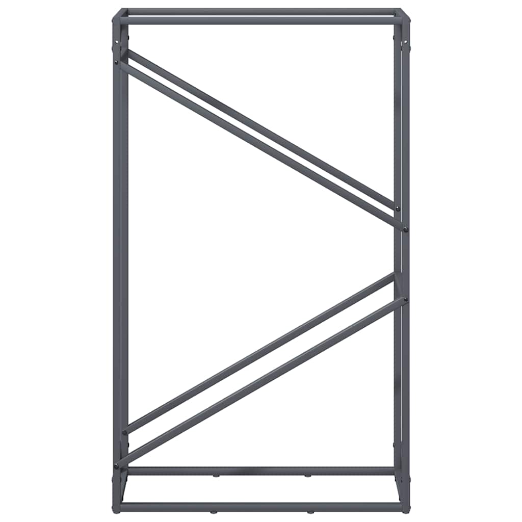 Stalak za drva antracit 60x25x100 cm hladno valjani čelik