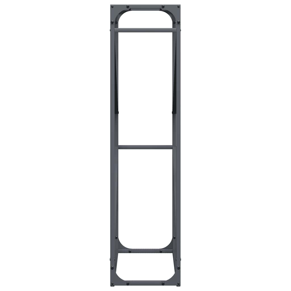 Stalak za drva antracit 60x25x100 cm hladno valjani čelik