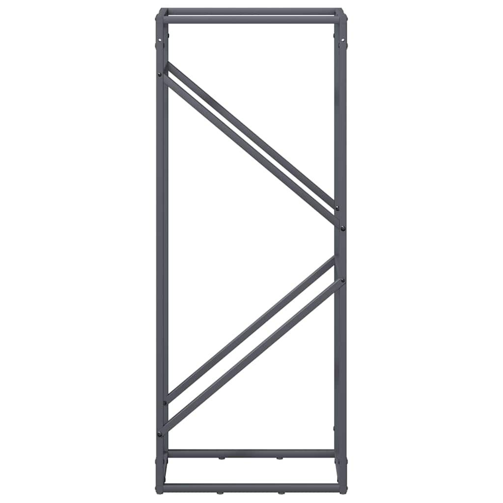 Stalak za drva antracit 40x25x100 cm hladno valjani čelik