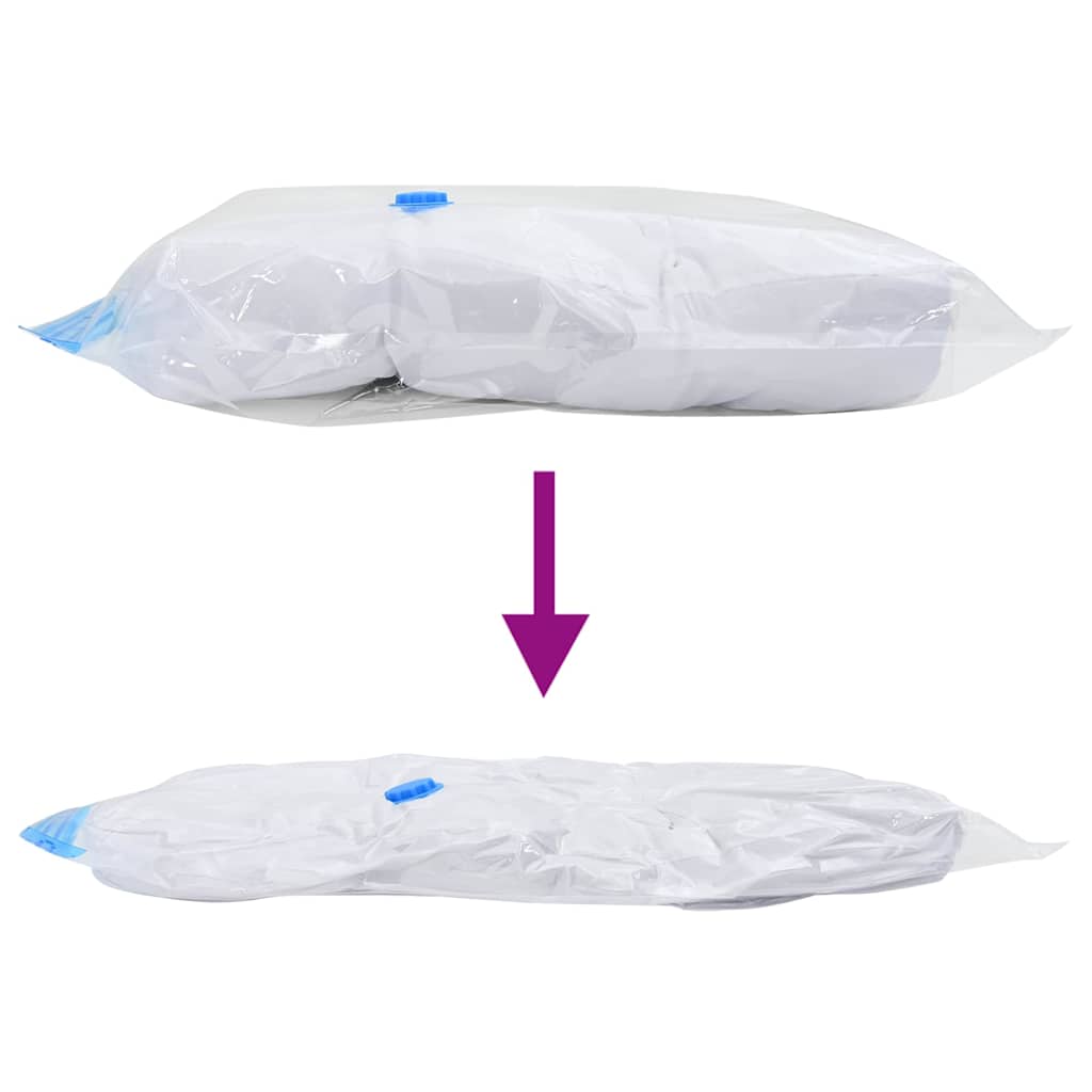 Vreće za spremanje Zidne 5 pcs Transparentne i plave 80 x 60 cm