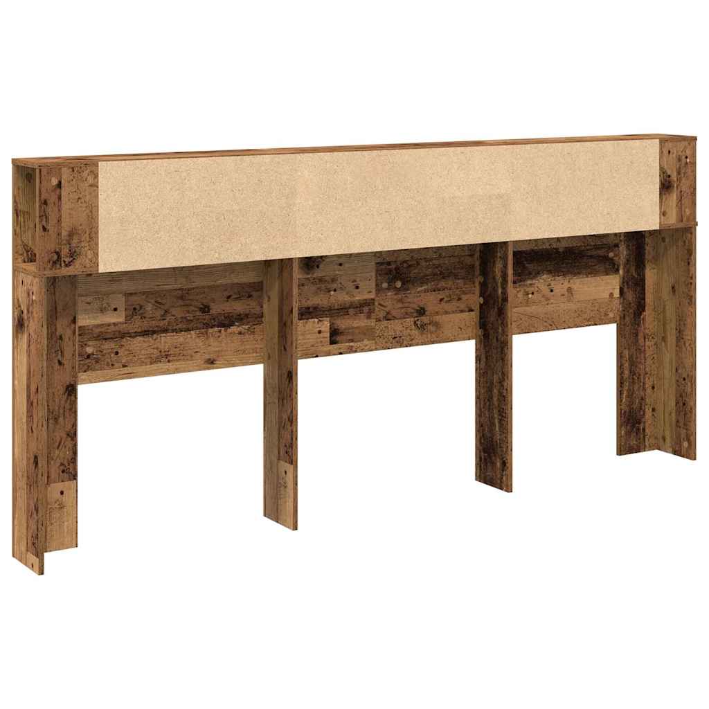 Glava kreveta s ormarićem Staro drvo 220 x 18,5 x 102,5 cm