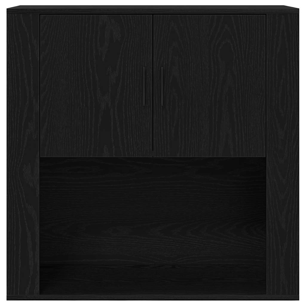 Ormar za Zid Zidne Crni hrast 80 x 33 x 80 cm Konstruirano drvo
