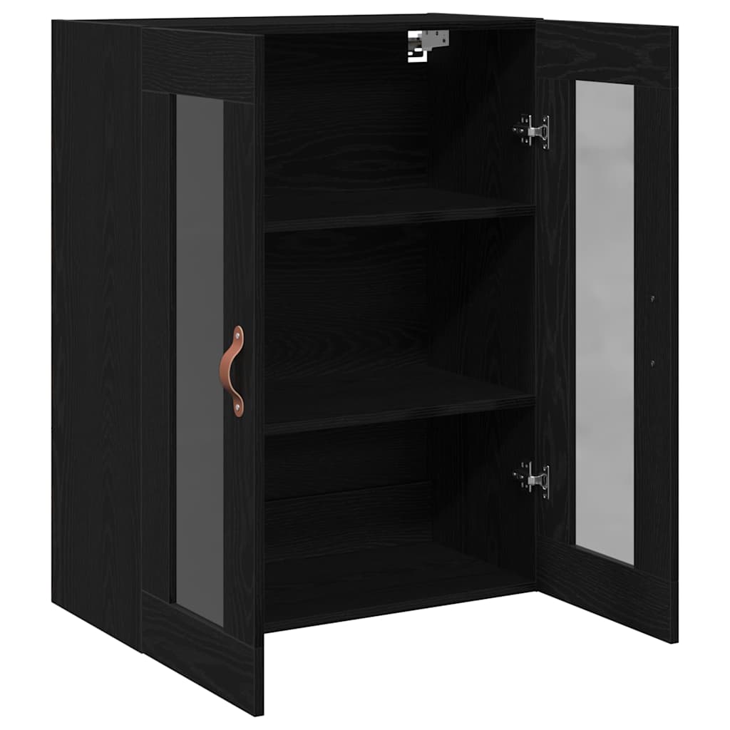 Ormar za Zid Crni hrast 69,5 x 34 x 90 cm Konstruirano drvo
