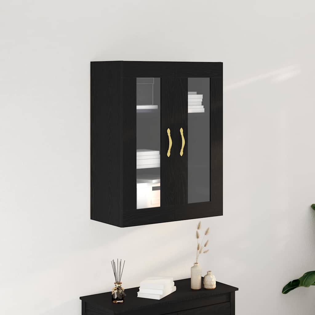 Ormar za Zid Crni hrast 69,5 x 34 x 90 cm Konstruirano drvo