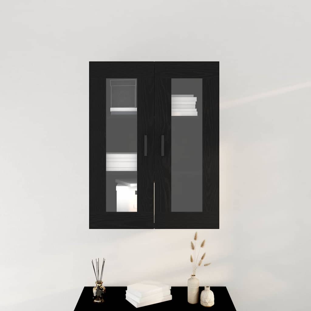 Ormar za Zid Crni hrast 69,5 x 34 x 90 cm Konstruirano drvo
