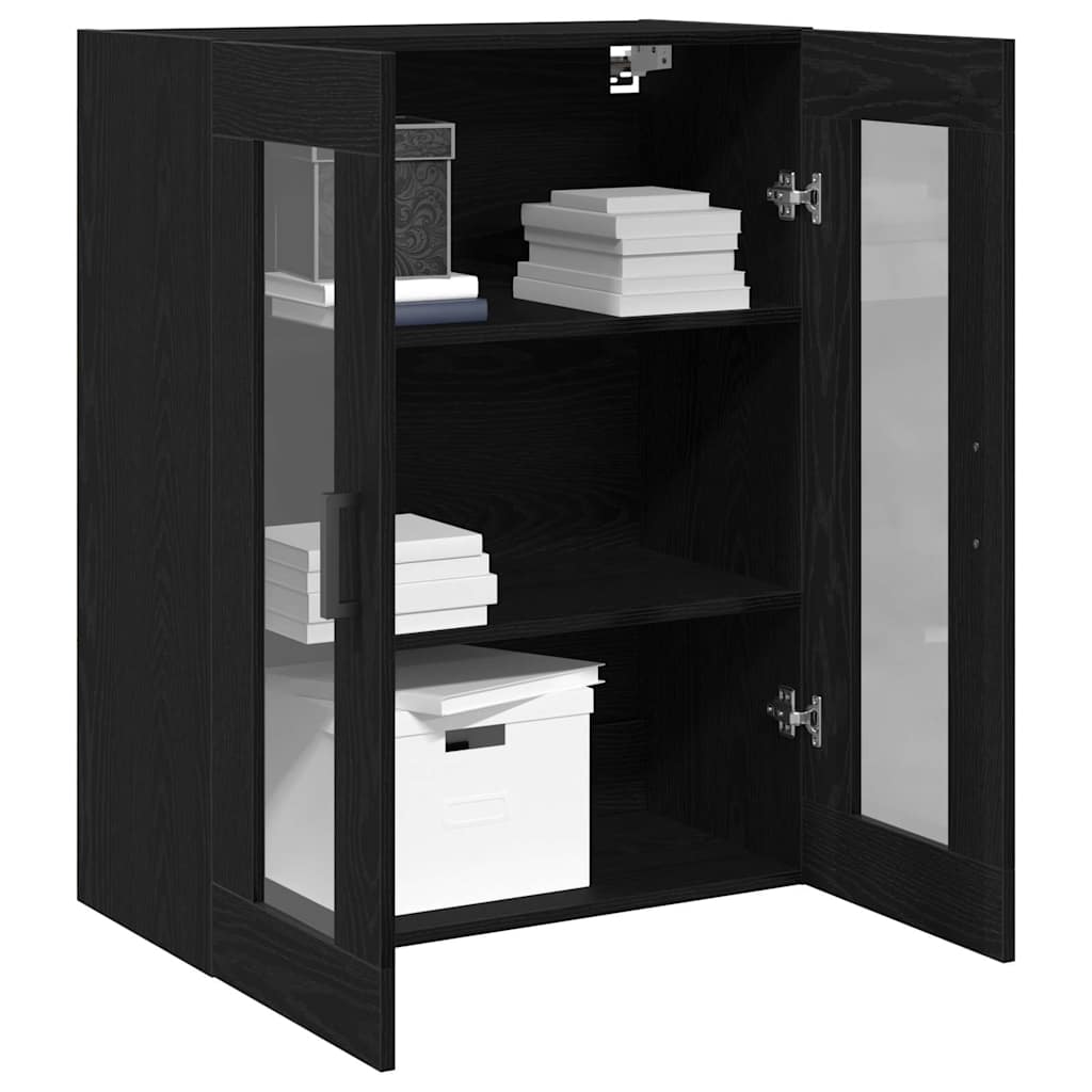 Ormar za Zid Crni hrast 69,5 x 34 x 90 cm Konstruirano drvo