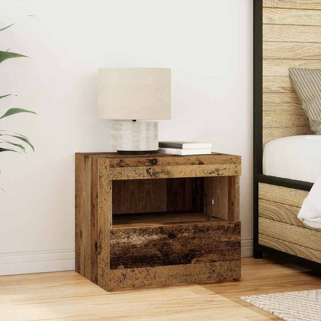 Noćni ormar 2 pcs Staro drvo 50 x 40 x 45 cm Konstruirano drvo