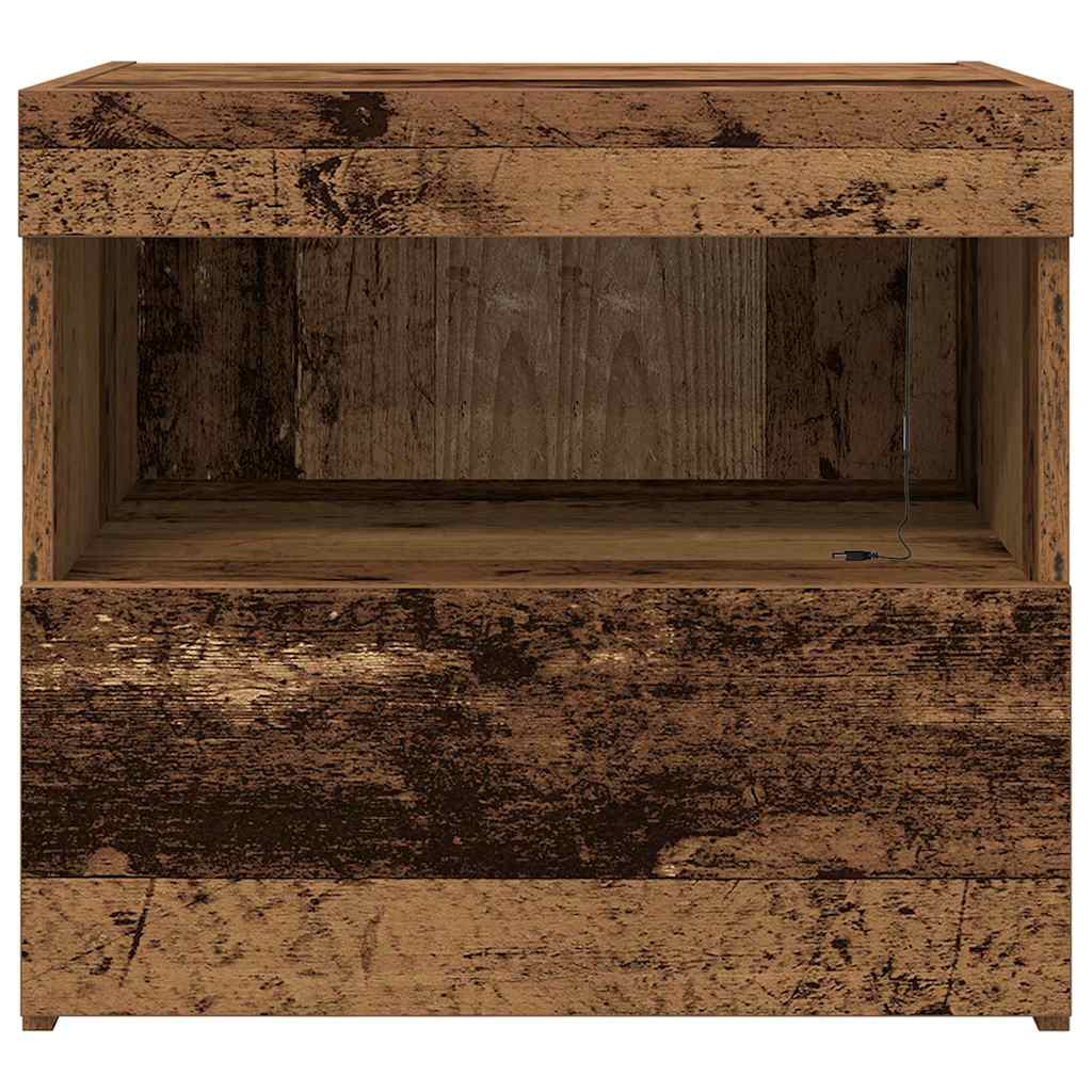 Noćni ormar 2 pcs Staro drvo 50 x 40 x 45 cm Konstruirano drvo