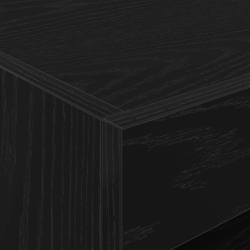 Noćni ormar 2 pcs Crni hrast 50 x 40 x 45 cm Konstruirano drvo