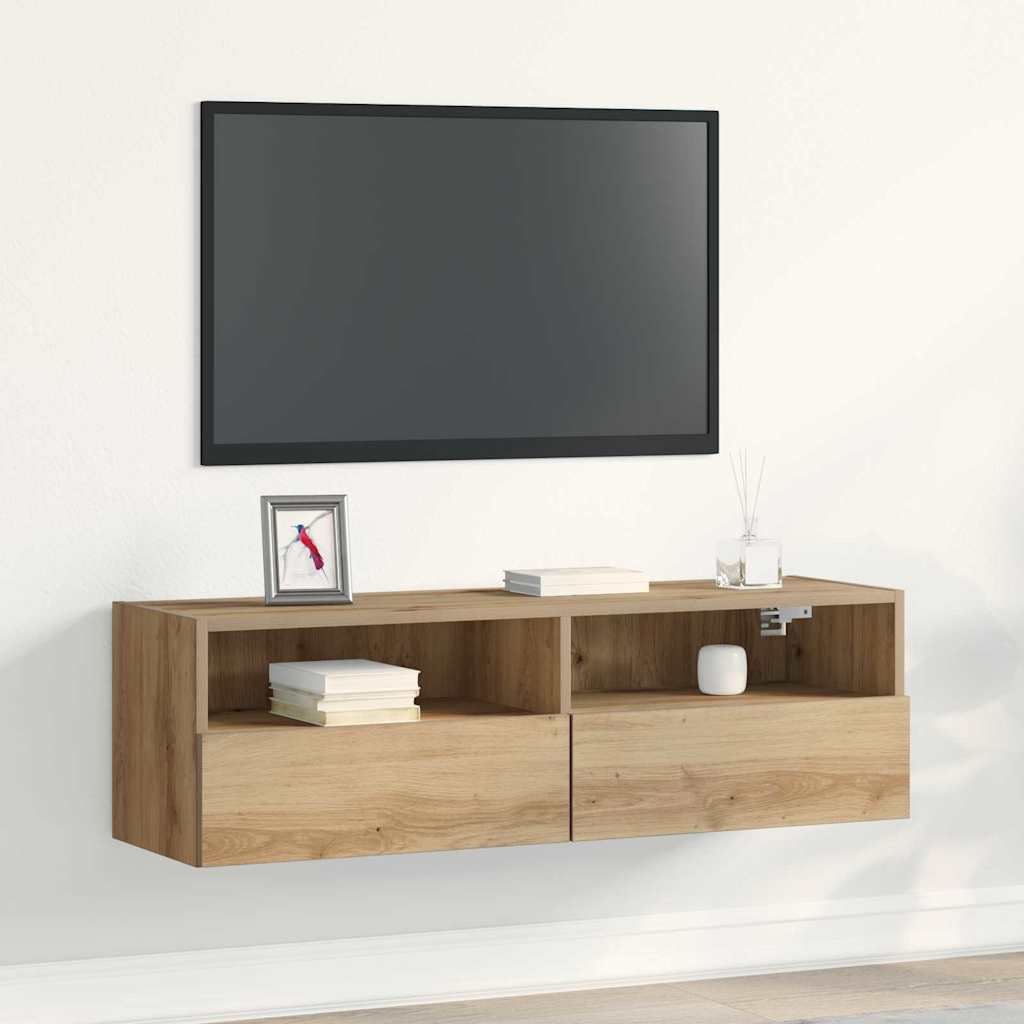 TV zidni ormar hrast artisan 100 x 30 x 30 cm Konstruirano drvo