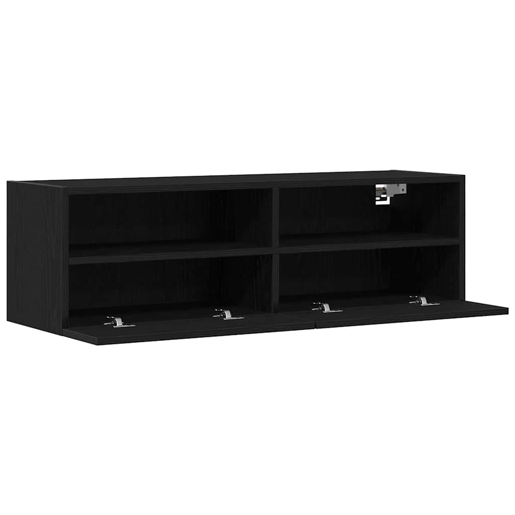 TV zidni ormar Crni hrast 100 x 30 x 30 cm Konstruirano drvo