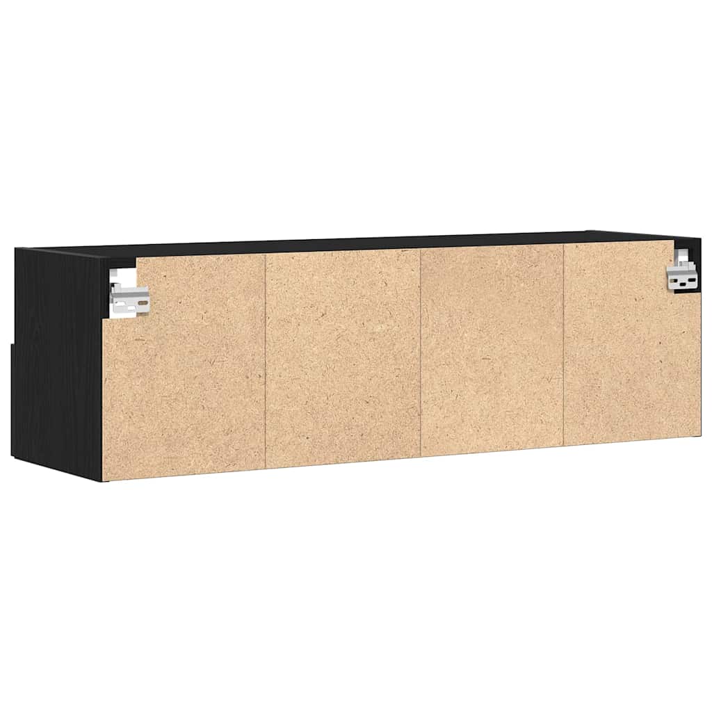 TV zidni ormar Crni hrast 100 x 30 x 30 cm Konstruirano drvo