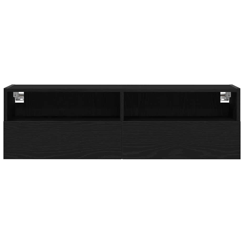 TV zidni ormar Crni hrast 100 x 30 x 30 cm Konstruirano drvo