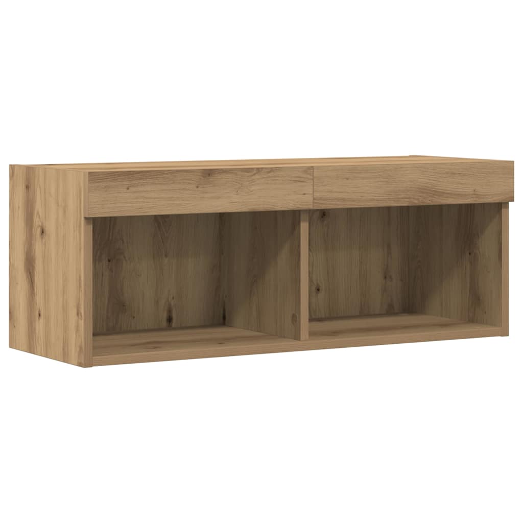 Set TV komoda hrast artisan 80 x 30 x 30 cm Konstruirano drvo