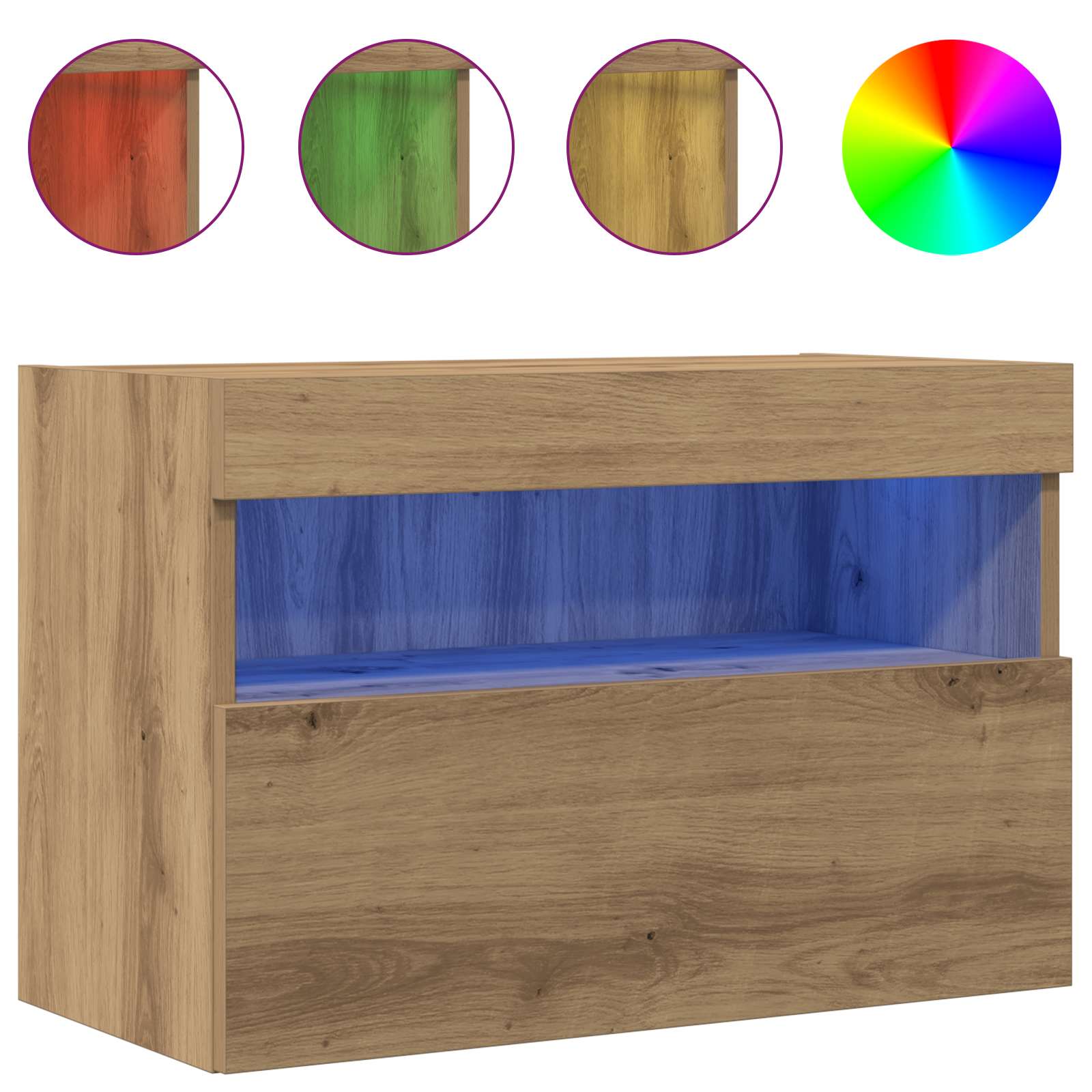 TV zidni ormar hrast artisan 60 x 30 x 40 cm Konstruirano drvo