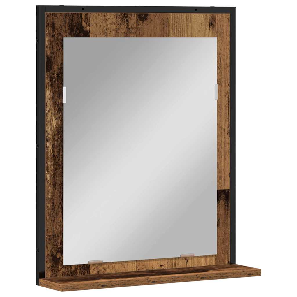 Ogledalo Staro drvo 50 x 12 x 60 cm Staklo i inženjerski drvo