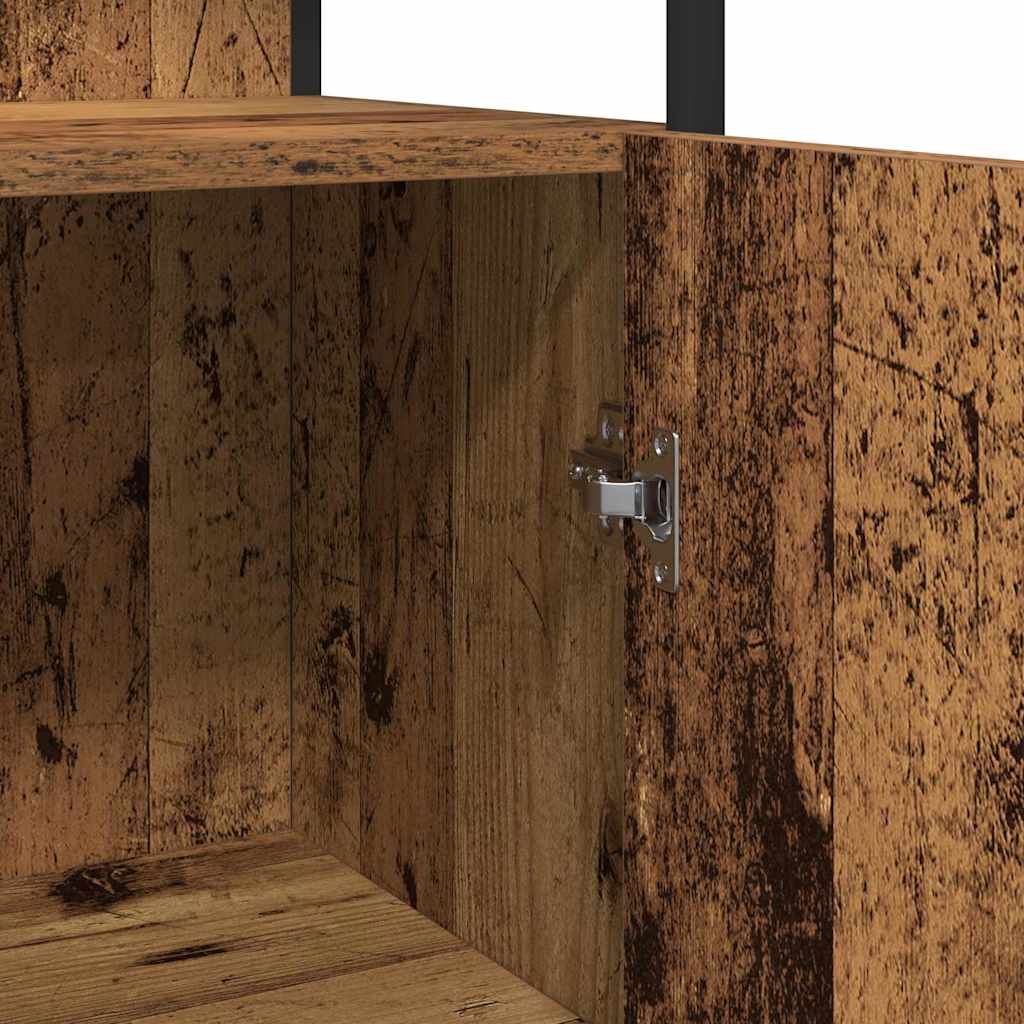 Kupaonski ormar Staro drvo 33 x 33 x 185,5 cm Konstruirano drvo