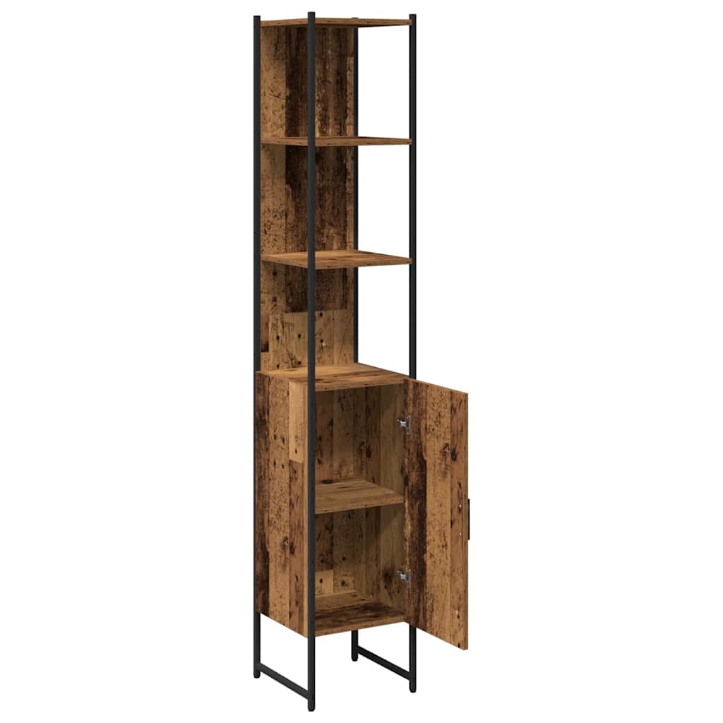 Kupaonski ormar Staro drvo 33 x 33 x 185,5 cm Konstruirano drvo