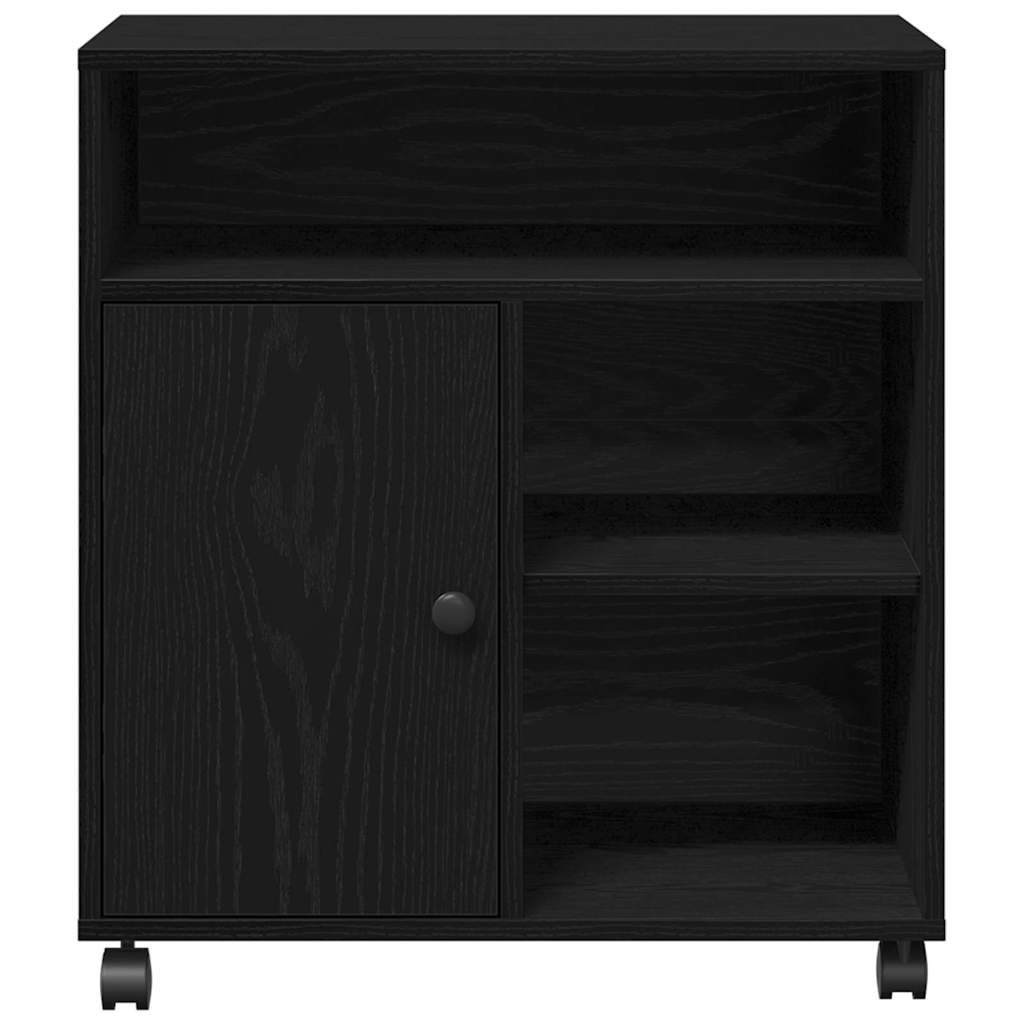 Držač za printer Crni hrast 60 x 50 x 67 cm Konstruirano drvo