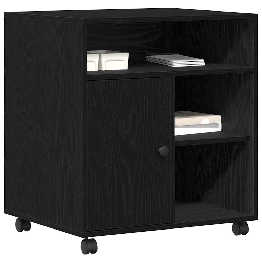 Držač za printer Crni hrast 60 x 50 x 67 cm Konstruirano drvo