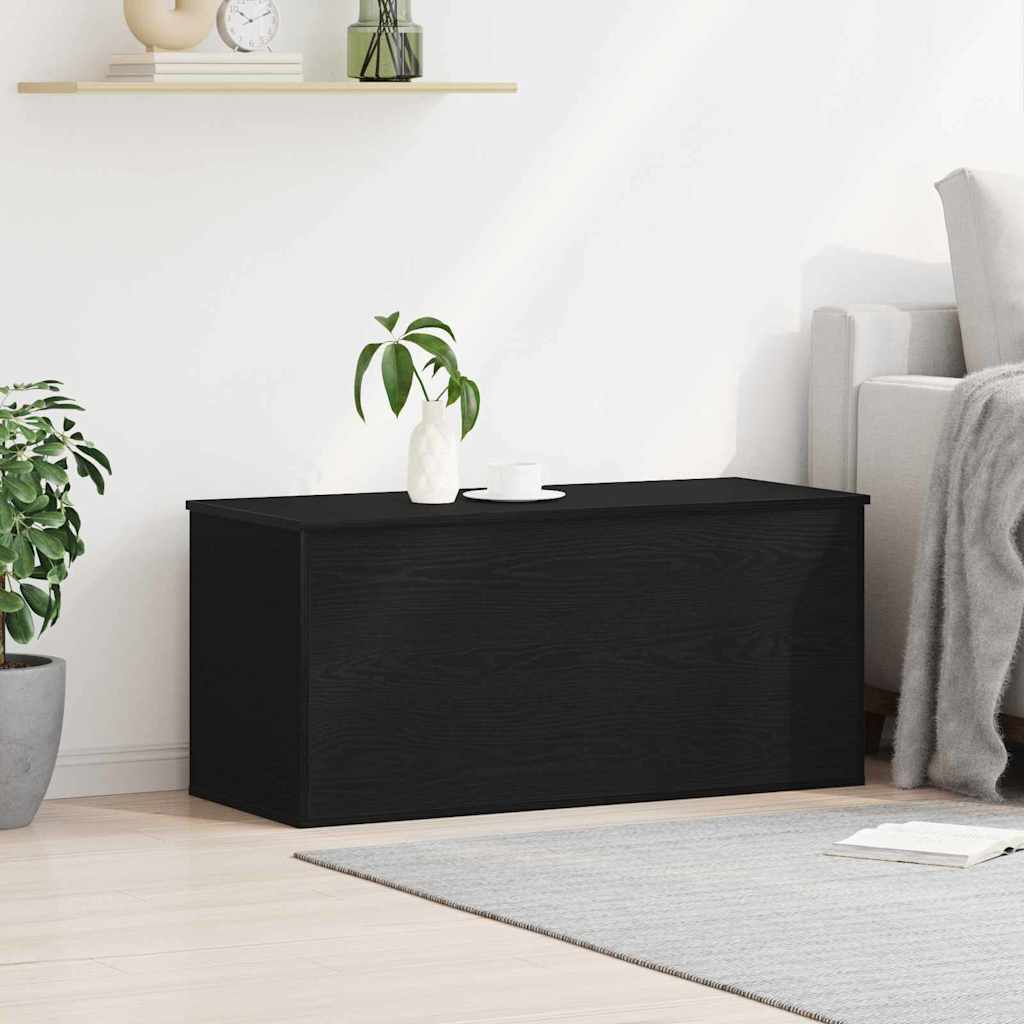 Kutija za spremanje s pohranom Crni hrast 100 x 42 x 46 cm