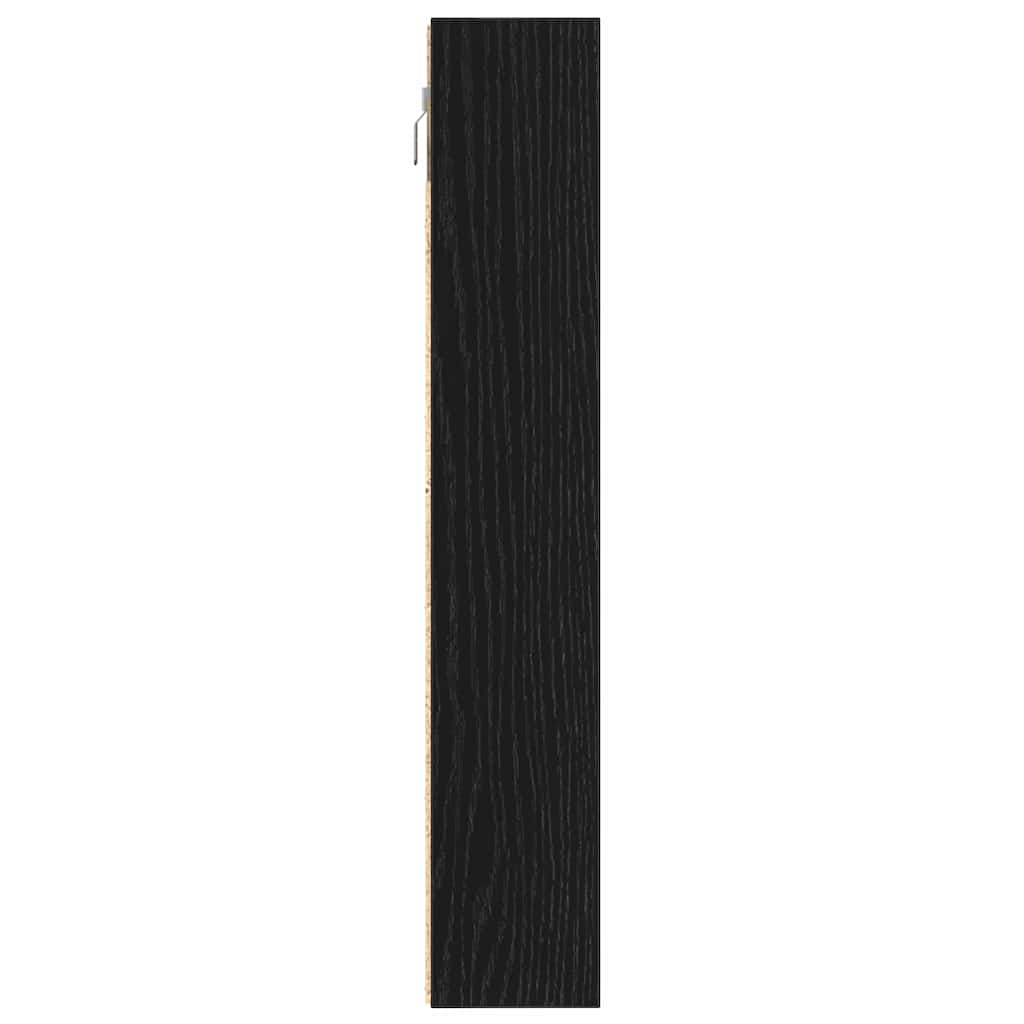 Ormar za izlaganje s policom Zidne Crni hrast 100 x 8,5 x 50 cm