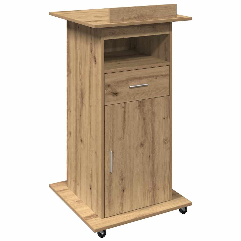 Podij Umjetnički hrast 55 x 55 x 107 cm Konstruirano drvo