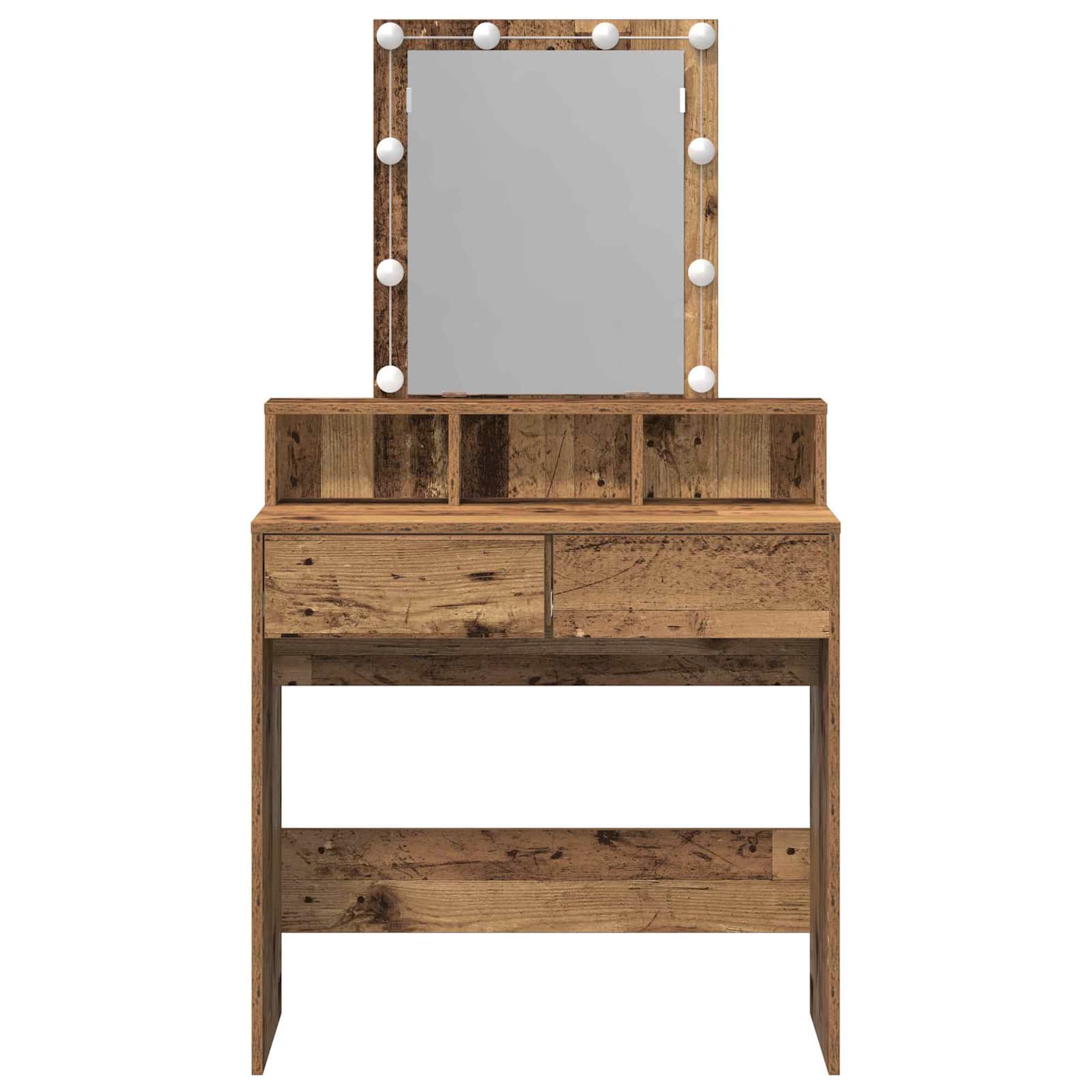 Toaletni stolić Staro drvo 80 x 41 x 144.5 cm Konstruirano drvo