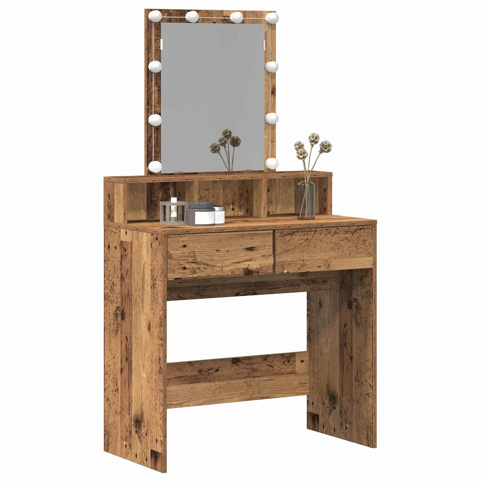 Toaletni stolić Staro drvo 80 x 41 x 144.5 cm Konstruirano drvo