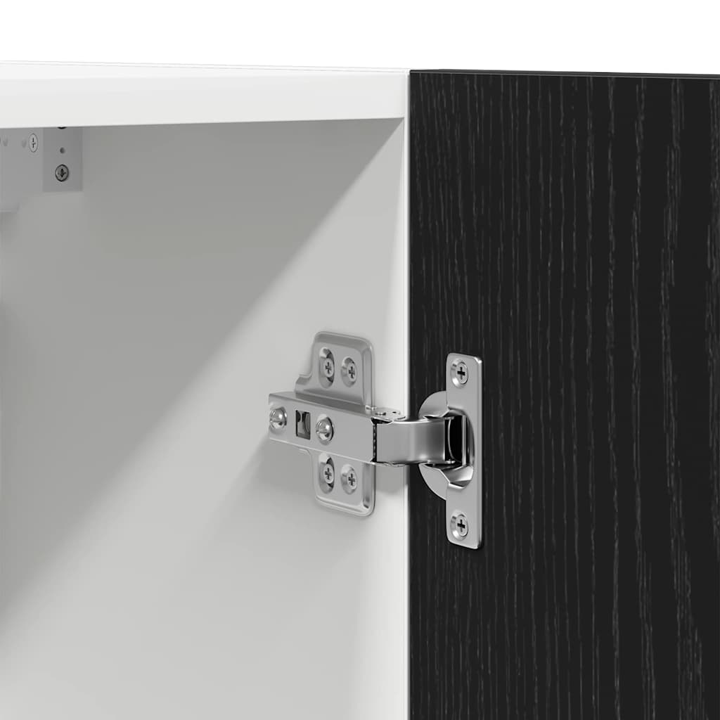 Viseći ormarić s policom Lyon 2 pcs Crni hrast 50 x 31 x 60 cm