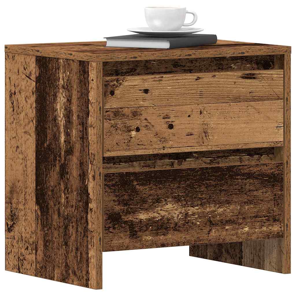 Noćni ormar s ladicama 2 pcs Staro drvo 45 x 34 x 44,5 cm