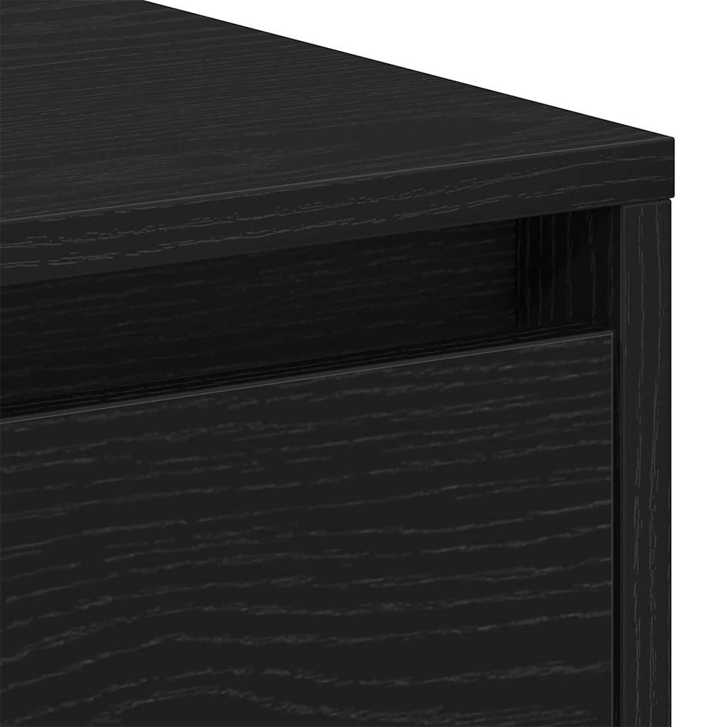 Noćni ormar s ladicama 2 pcs Crni hrast 45 x 34 x 44,5 cm